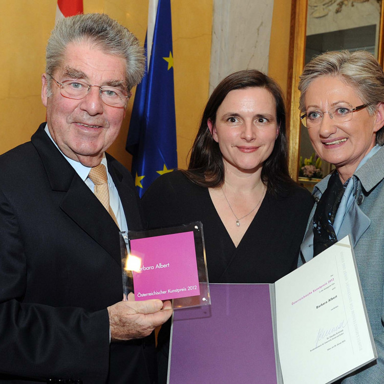 Bundespräsident Dr. Heinz Fischer und Kulturministerin Dr. Claudia Schmied verliehen die Österreichischen Kunstpreise 2012 - Bild Nr. 2287
