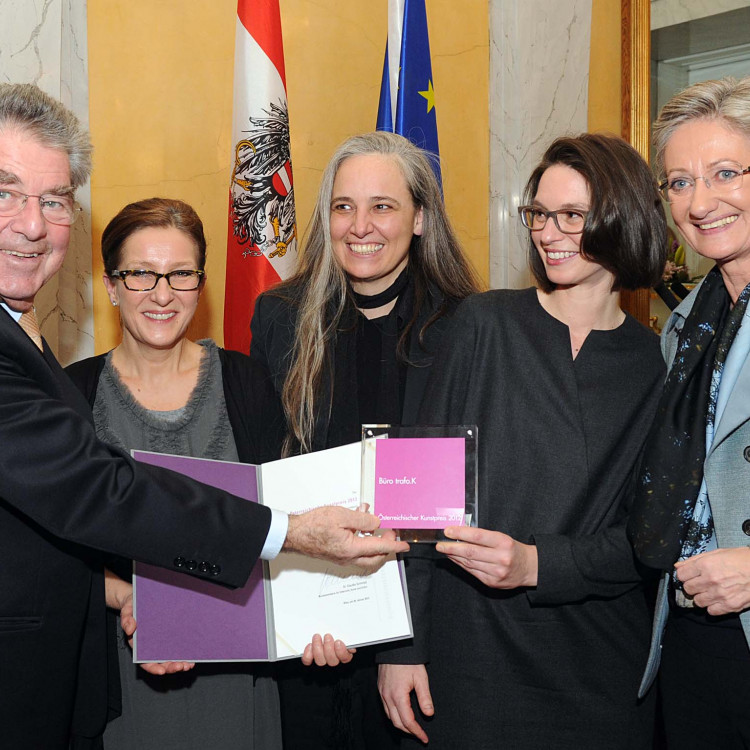 Bundespräsident Dr. Heinz Fischer und Kulturministerin Dr. Claudia Schmied verliehen die Österreichischen Kunstpreise 2012 - Bild Nr. 2290