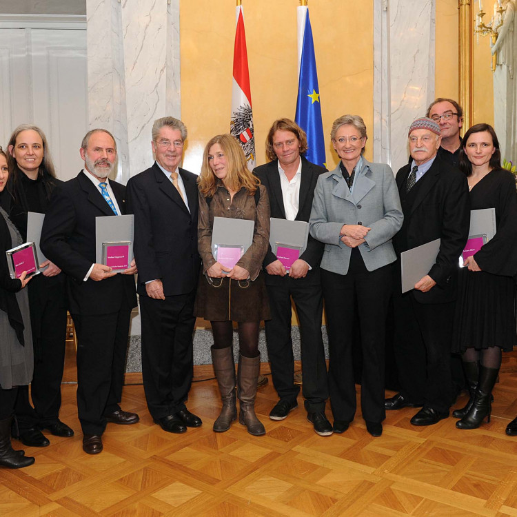 Bundespräsident Dr. Heinz Fischer und Kulturministerin Dr. Claudia Schmied verliehen die Österreichischen Kunstpreise 2012 - Bild Nr. 2294