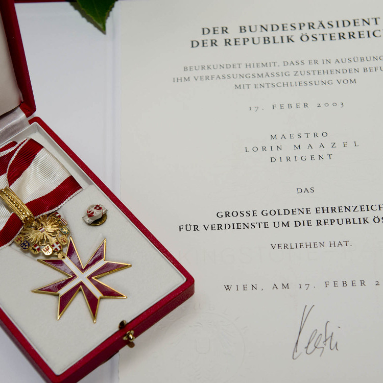 Großes Goldenes Ehrenzeichen an Lorin Maazel - Bild Nr. 2694