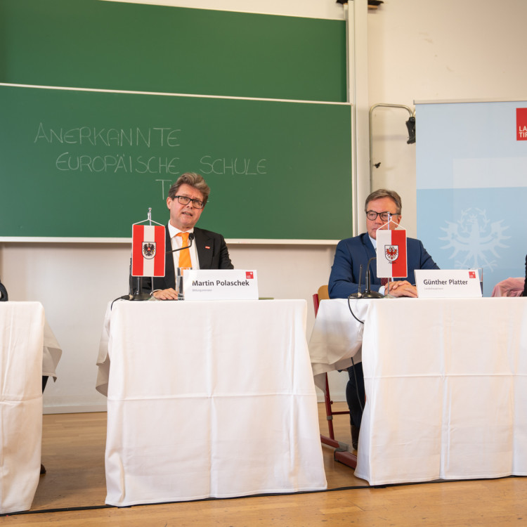 Pressekonferenz zum Projektstart: Anerkannte Europäische Schule im Großraum Innsbruck - Bild Nr. 10649