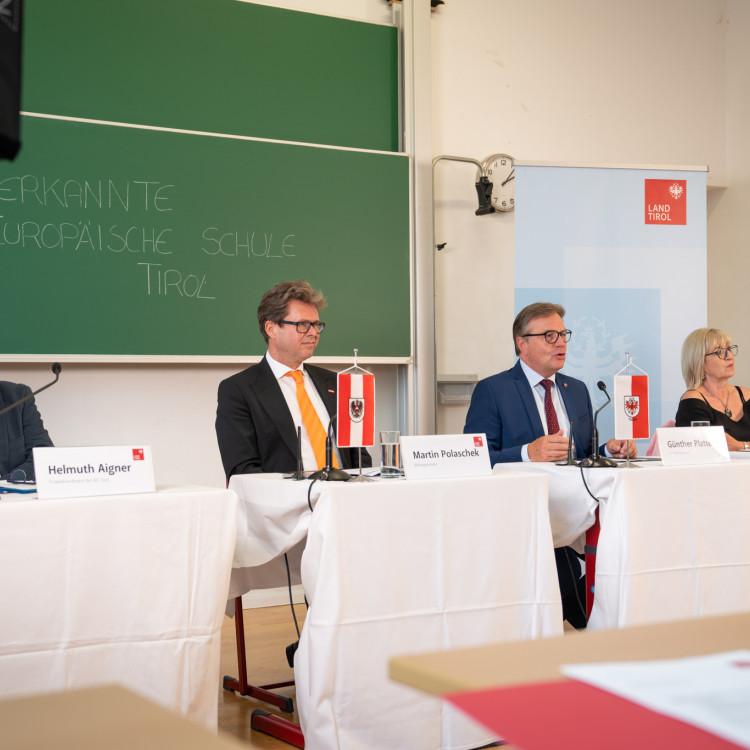 Pressekonferenz zum Projektstart: Anerkannte Europäische Schule im Großraum Innsbruck - Bild Nr. 10670