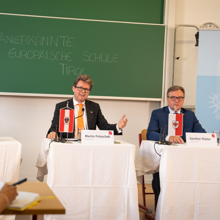 Pressekonferenz zum Projektstart: Anerkannte Europäische Schule im Großraum Innsbruck - Bild Nr. 10676