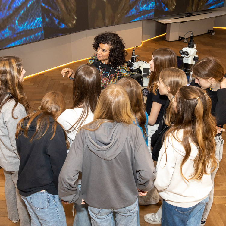 Girls' Day im Zeichen von Wissenschaft und Forschung: Bildungsminister begleitet Schülerinnen ins Naturhistorische Museum - Bild Nr. 12262