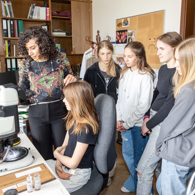 Girls' Day im Zeichen von Wissenschaft und Forschung: Bildungsminister begleitet Schülerinnen ins Naturhistorische Museum - Bild Nr. 12268