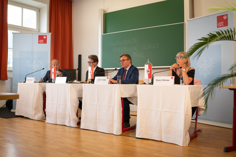 Pressekonferenz zum Projektstart: Anerkannte Europäische Schule im Großraum Innsbruck