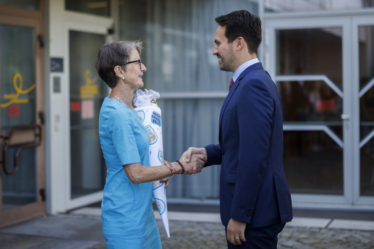 Fototermin zum Schulstart 2025 mit Bundesminister Christoph Wiederkehr - Bild Nr. 15887 - Vorschau