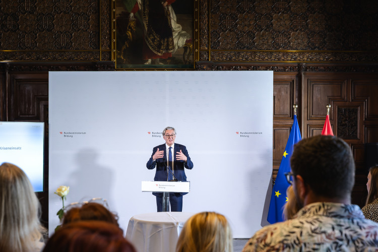 Kriseneinsatz in Graz Schulpsychologie - Verleihung von Dank & Anerkennung