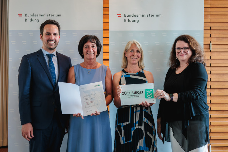 Verleihung des bundesweiten Lesegütesiegels