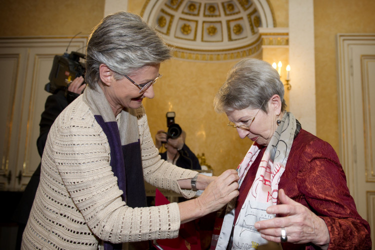 Überreichung des Österreichischen Ehrenkreuzes für Wissenschaft und Kunst I. Klasse an Frau Barbara Frischmuth