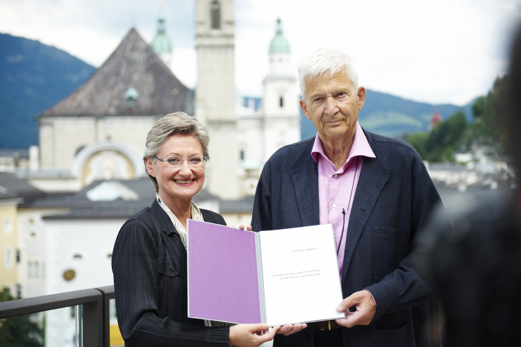 Kulturministerin Claudia Schmied zeichnet Per Olov Enquist mit dem Österreichischen Staatspreis für Europäische Literatur 2009 aus - Bild Nr. 450 - Vorschau