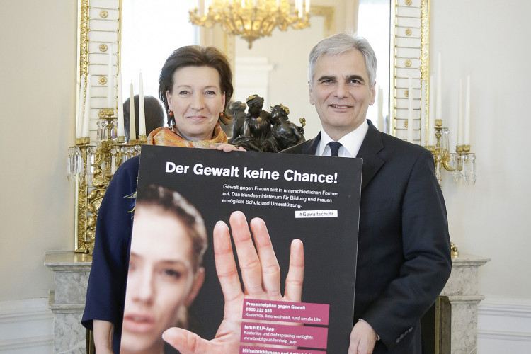 Heinisch-Hosek und Faymann: Null Toleranz bei Gewalt gegen Frauen - Bild Nr. 6456 - Vorschau